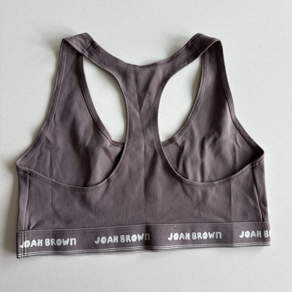 Joah Brown sports bra with logo M/L - Picture 2 of 3